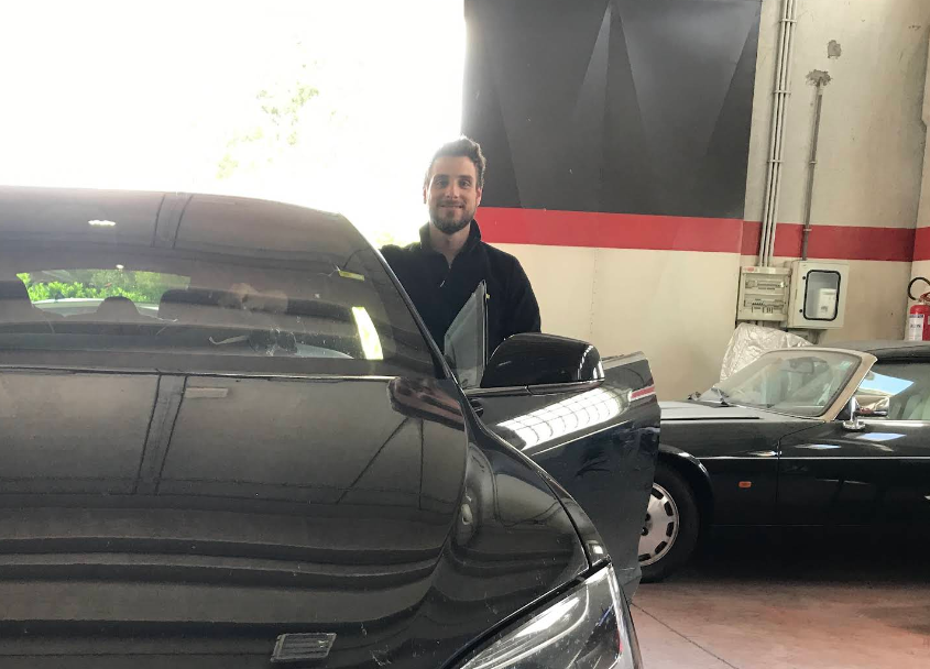 Il titolare dell'officina Quadrifoglio